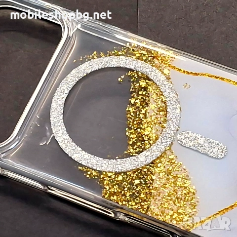 iPhone 17 Pro Max кейс MagSafe с блестящи елементи, снимка 2 - Калъфи, кейсове - 53994042