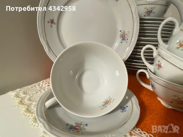 Винтидж порцелан Zeh Scherzer Bavaria (1945–1949 г.) , снимка 4 - Антикварни и старинни предмети - 52877016