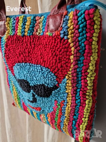 MIELIE екстравагантна чанта,плетена шарена, снимка 14 - Чанти - 40021350