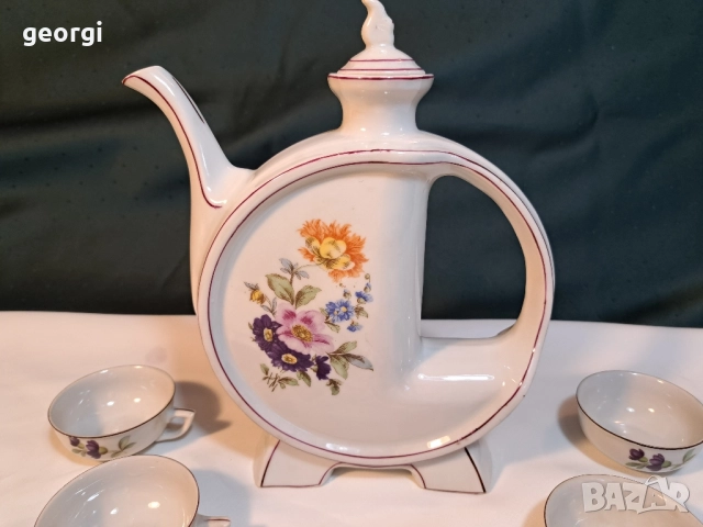 български порцеланов сервиз за ракия завод Сталин Видин 27/5, снимка 2 - Сервизи - 51765729