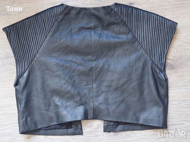 Дамски елек естествена кожа , снимка 2 - Елеци - 37915818