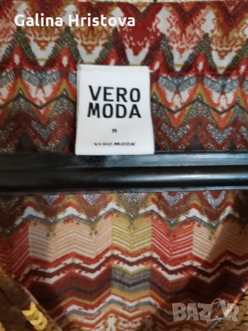 ЕФИРНА ОРИГИНАЛНА БЛУЗА ВЕРО МОДА РАЗМЕР ДО 2XL, снимка 4 - Туники - 30140798