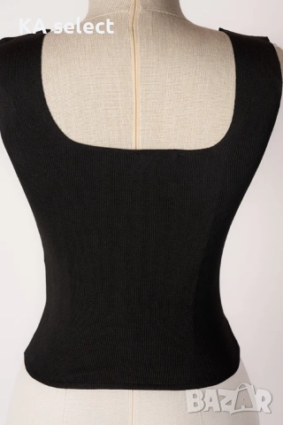 Черен топ, снимка 3 - Корсети, бюстиета, топове - 51454608