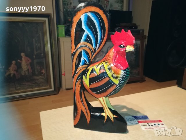 Петел от дърво-ЦВЕТЕН ръчна изработка 3112201848, снимка 10 - Колекции - 31268586
