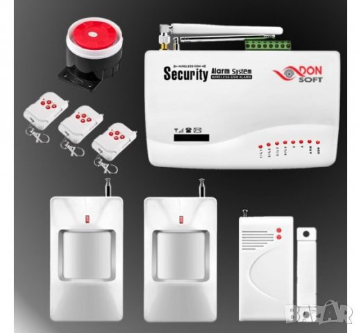 GSM/SIM Безжична алармена система за охран, аларма + БЪЛГАРСКО упътван, снимка 3 - Друга електроника - 30550733