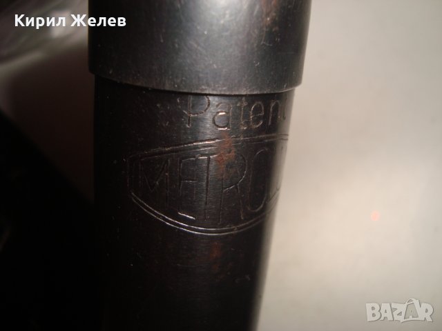 PATENT METROLUB ПИСТОЛЕТ за ГРЕС стар МЕСИНГОВ УРЕД за ГРЕСИРАНЕ на МОТОЦИКЛЕТИ МАРКОВ 18992, снимка 9 - Антикварни и старинни предмети - 31697120