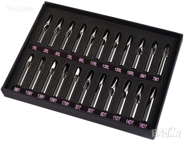 Tattoo Комплект 22 броя накрайници за татуиране, снимка 5 - Друго оборудване - 30448118