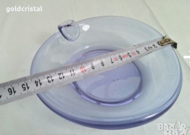 Ретро  фруктиера  цветно стъкло , снимка 9 - Антикварни и старинни предмети - 27172517