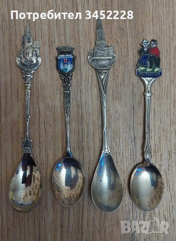 лъжички за колекционери 4 броя 
