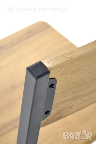 Комплект MILTON маса с 4 стола, натурално/черно Код P1622, снимка 13 - Маси - 52916997