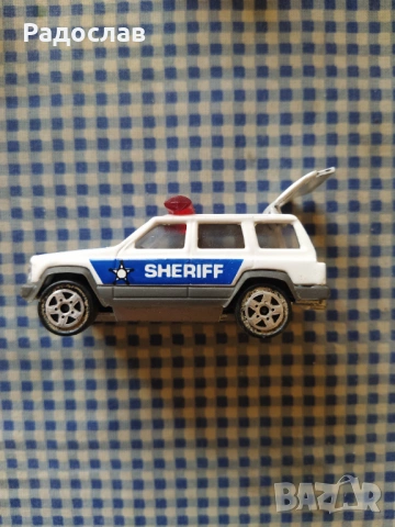 стара количка Majorette Jeep Sheriff, снимка 2 - Колекции - 54356355