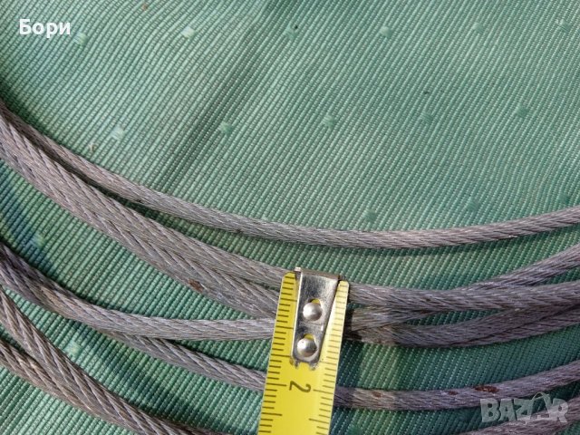 Стоманено въже 7м /фи 4мм, снимка 4 - Други инструменти - 37412856