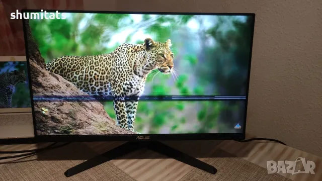Геймърски монитор Asus 27 инча 21г. със забележка на дисплея, снимка 4 - Монитори - 56060437