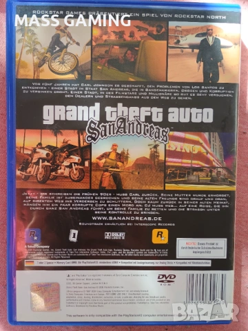 GTA San Andreas PS2, снимка 3 - Игри за PlayStation - 54287611