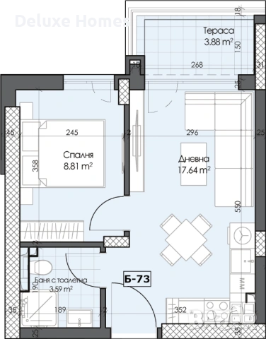 ТОП ЦЕНА! Двустаен апартамент кв. Гагарин, снимка 2 - Апартаменти - 54365844