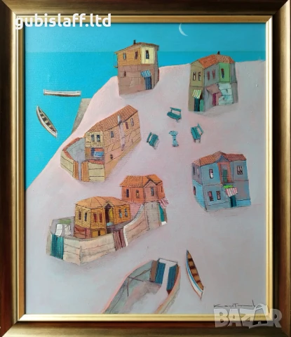 Картина "Лятна нощ", худ. Димитър Каратонев, 2021 г.