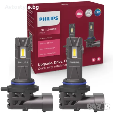 LED крушки за автомобил HIR2, Philips Ultinon Access 2500, 12V 20W 2бр, снимка 1