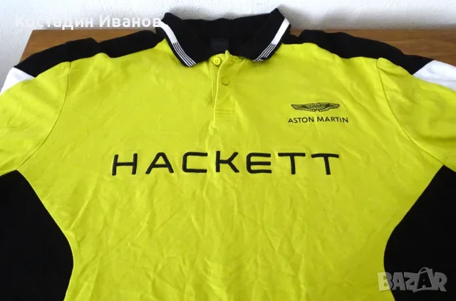 Aston Martin Racing x Hackett London мъжка поло блуза XL, снимка 2 - Блузи - 55776526