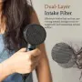 Йоничен сгъваем пътнически сешоар 2000 W Компактен ,тих с накрайник и дифузер – Черен, снимка 3