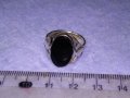 Старинен СКЪПОЦЕНЕН ФЛОРАЛЕН СРЕБЪРЕН РЕТРО АРТ НУВО ПРЪСТЕН ВИСОКА ПРОБА СРЕБРО с ЧЕРЕН ОНИКС 30173, снимка 13