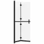 vidaXL Сгъваема стена за душ с матирано ESG стъкло, 80x190 см, снимка 5