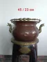 Vintage , медни казани с бронзови дръжки, дракони. , снимка 2