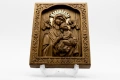 Релефна икона на Пресветата Майка Богородица с Младенеца, снимка 4