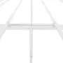 vidaXL Метална рамка за легло, бяла, 160x200 см, снимка 7