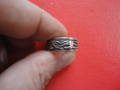 Уникален двоен въртящ сребърен пръстен 925, снимка 4