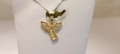 Нова-Златна висулка ангелче-0,69гр/14кр, снимка 3
