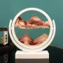 Стъклен пясъчен арт-Свободно стояща динамична 3D картина с движещ се пясък, декорация за дома и офис, снимка 3