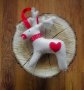 Коледна декорация / Коледни играчки за елха от филц ръчна изработка елен, снимка 3