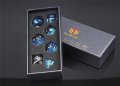 HKDZ DND Комплект зарове Resin Dice с кутия и чанта за зарове, снимка 7