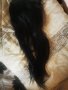 Чисто нова коса 100% естествен косъм,черен цвят, дължина 65 см със закопчаване на 4 реда, снимка 4
