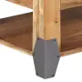 vidaXL Маса за кафе, 110x52x45 см, акациево дърво масив, снимка 7