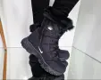 Дамски зимни боти с пух Nike черни , снимка 1