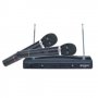 Система за караоке с два безжични микрофона + приемник WVNGR C-05,Черен, снимка 1 - Караоке - 33762831