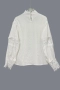 Бяла блуза, Елегантна риза, Блуза дантела, снимка 4