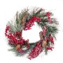 Коледен венец с шишарки, 45см, снимка 1 - Декорация за дома - 42720940
