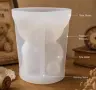 3D Пухкаво голямо едро мече силиконов молд форма фондан шоколад свещ гипс смола, снимка 4