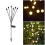 5767 Градинска соларна лампа с 6 люлеещи топчета, 65 см, снимка 2