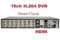 16 канален 16ch видеорекордер HDMI, Smart Cloud, Българско меню, H.264 компресия, снимка 1 - Комплекти за видеонаблюдение - 30967104