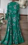 Дълга зелена рокля , снимка 9