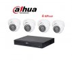 Dahua пентабриден DVR XVR 4-6 канален + 4 камери Dahua 4мр, снимка 1 - Комплекти за видеонаблюдение - 32154326