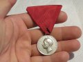 Български  сребърен Царски орден за заслуга  от времето на цар Борис III, царство България сребро, снимка 3
