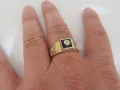Златен мъжки пръстен 3, снимка 6