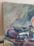 Маслена картина подписана Д П , снимка 8