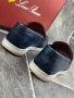 Loro Piana Дамски Тъмносини Обувки С Бяла Подметка Естествена кожа Код E714, снимка 2