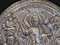 Гръцка православна сребърна икона сребро проба 999 - ВЪЗКРЕСЕНИЕТО НА ХРИСТОС - Стар внос от Гърция , снимка 3