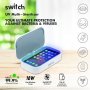 3-в-1 UV стерилизатор и дезинфектант за телефон, бижута и др, с 10w QI бързо зарядно устройство и ар, снимка 2
